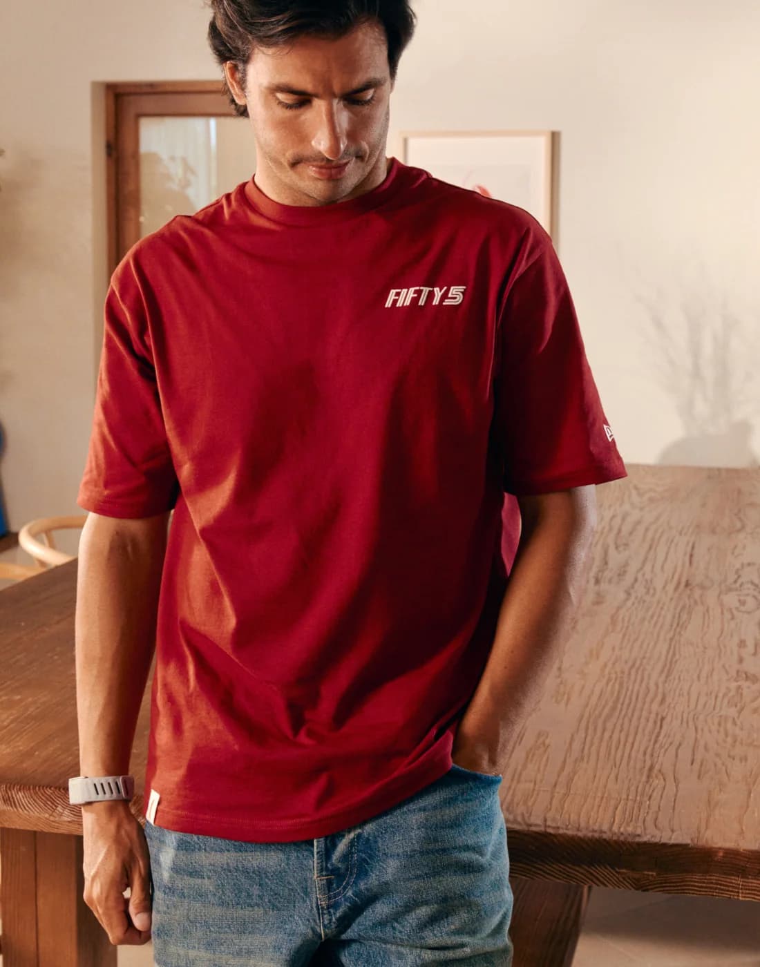 CAMISETA ROJA MADRID | TEAM FIFTY5 - CS_DROP2_NEW_TF5_TEE_TF5_RED01