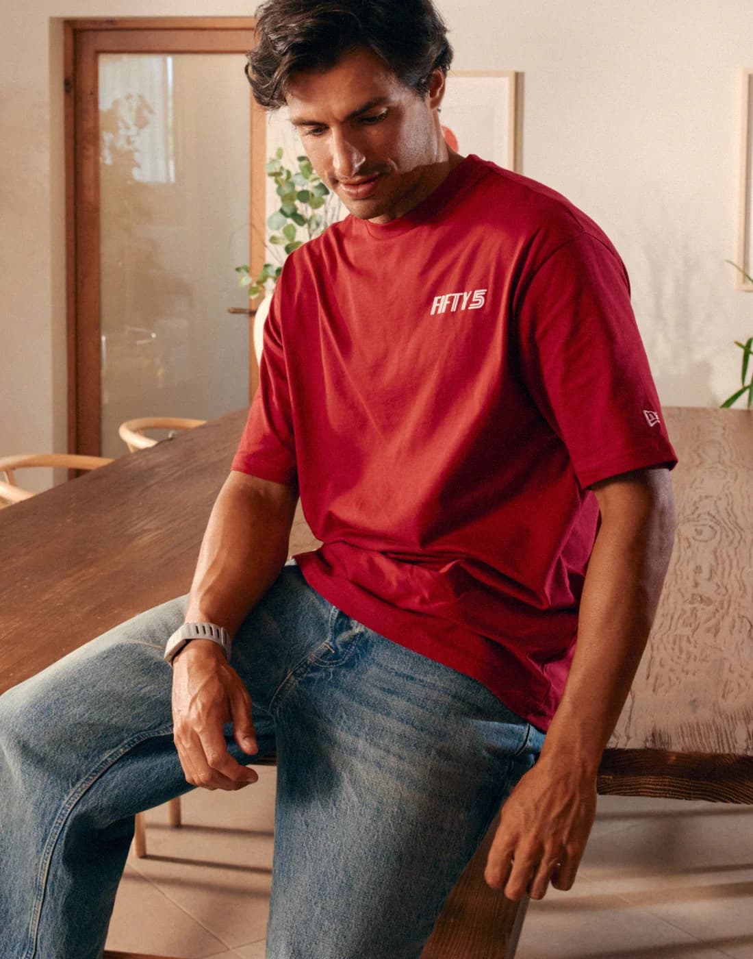 CAMISETA ROJA MADRID | TEAM FIFTY5 - CS_DROP2_NEW_TF5_TEE_TF5_RED04