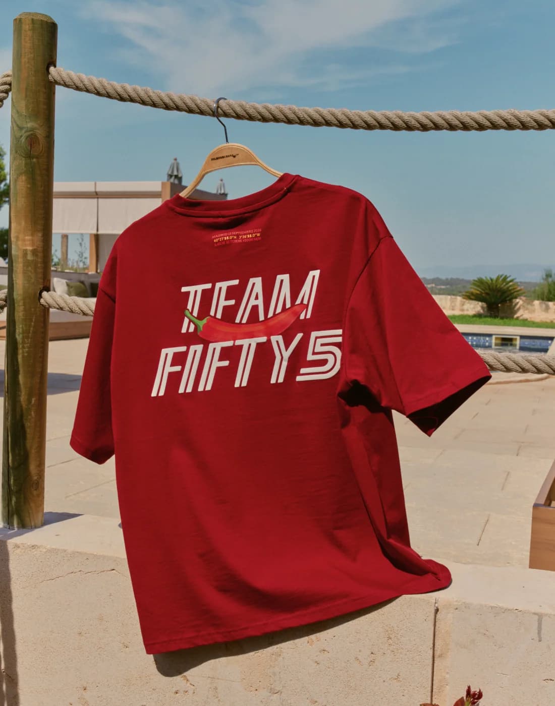 CAMISETA ROJA MADRID | TEAM FIFTY5 - CS_DROP2_NEW_TF5_TEE_TF5_RED09