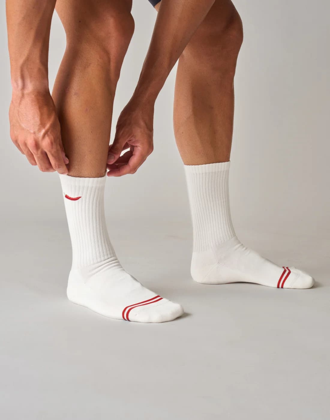 Calcetines Chili Bordados Blanco Roto/Rojo - SAIN-242562_05