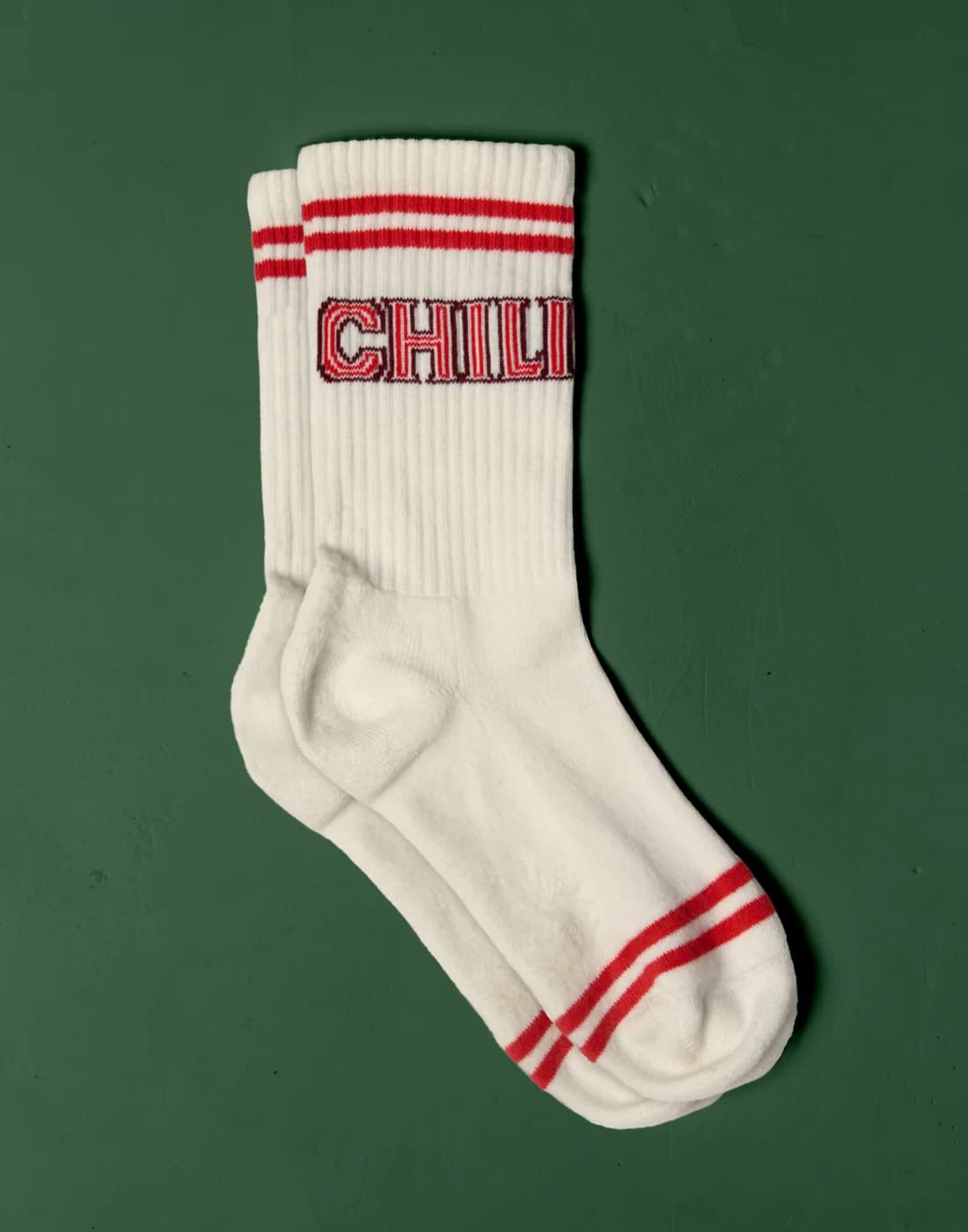 Calcetines Chili Rayas Blanco Roto/Rojo - SAIN-242662_02